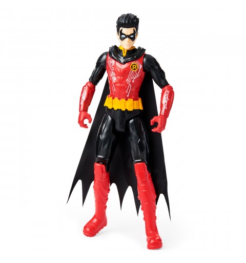 DC Comics 12-inch Robin Action Figure (Red Black Suit), Kids Toys for Boys Aged 3 and up