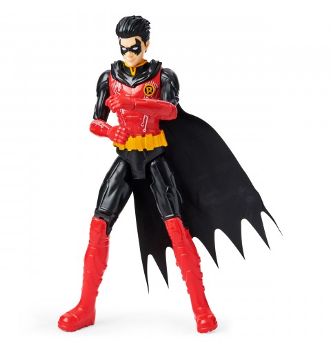 DC Comics 12-inch Robin Action Figure (Red Black Suit), Kids Toys for Boys Aged 3 and up