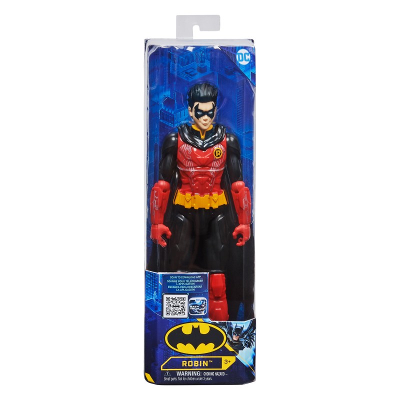 DC Comics BATMAN Personaggio Robin Tech in scala 30 cm, peri bambini dai 3 anni in su