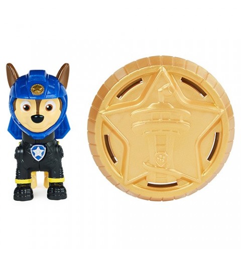 PAW Patrol , Moto Pups Rubble Collectible Figure with Wearable Deputy Badge, for Kids Aged 3 and up