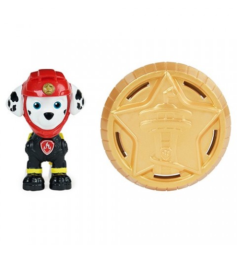 PAW Patrol , Moto Pups Rubble Collectible Figure with Wearable Deputy Badge, for Kids Aged 3 and up