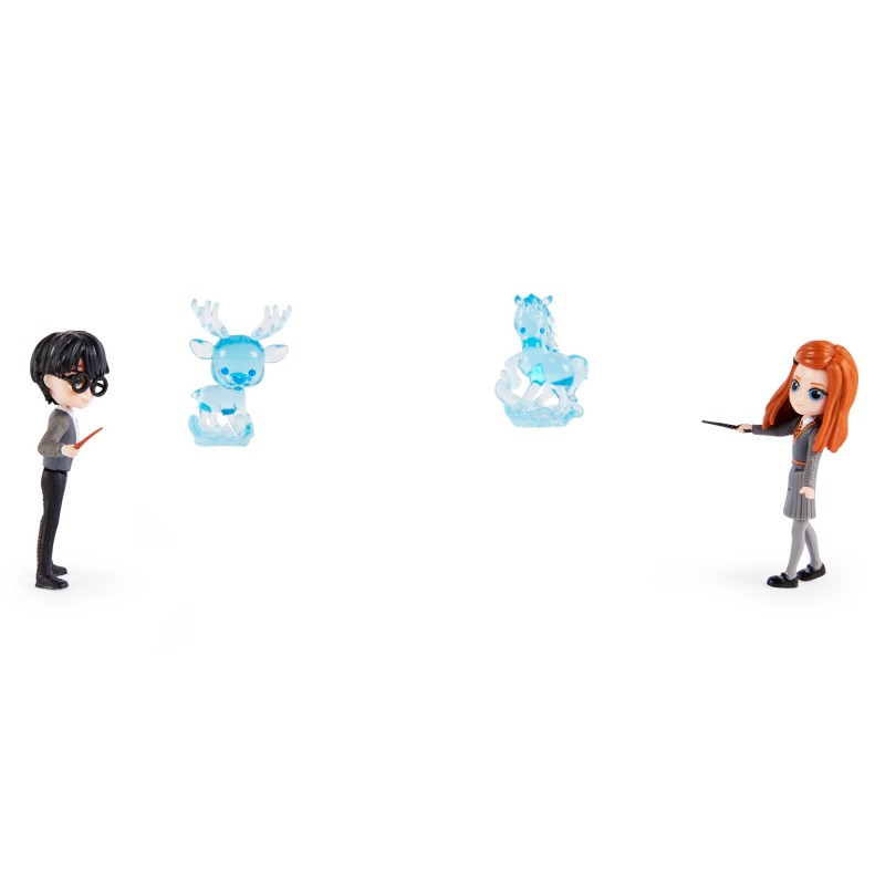 Wizarding World Magical Minis Harry Potter and Ginny Weasley Patronus Friendship Set with 2 Toy Figures and 2 Creatures