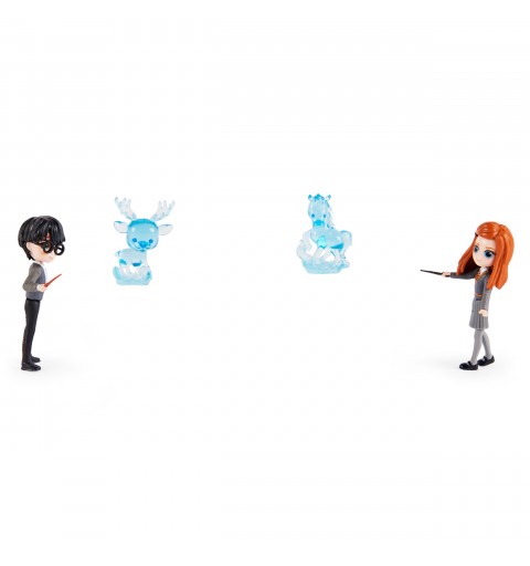 Wizarding World Magical Minis Harry Potter and Ginny Weasley Patronus Friendship Set with 2 Toy Figures and 2 Creatures