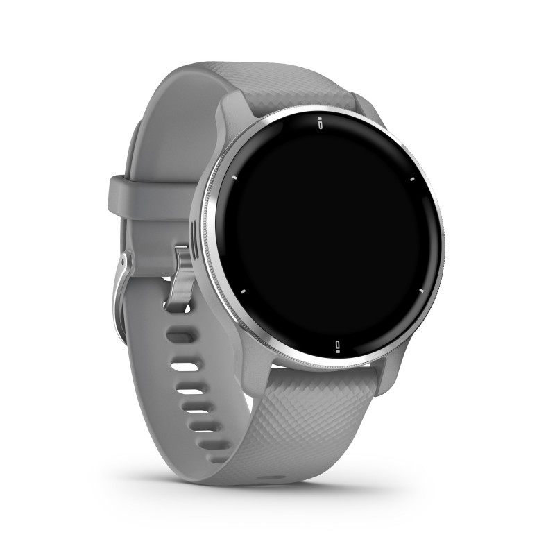 Garmin Venu 2 Plus GPS 3,3 cm (1.3 Zoll) 43 mm AMOLED Grau, Silber