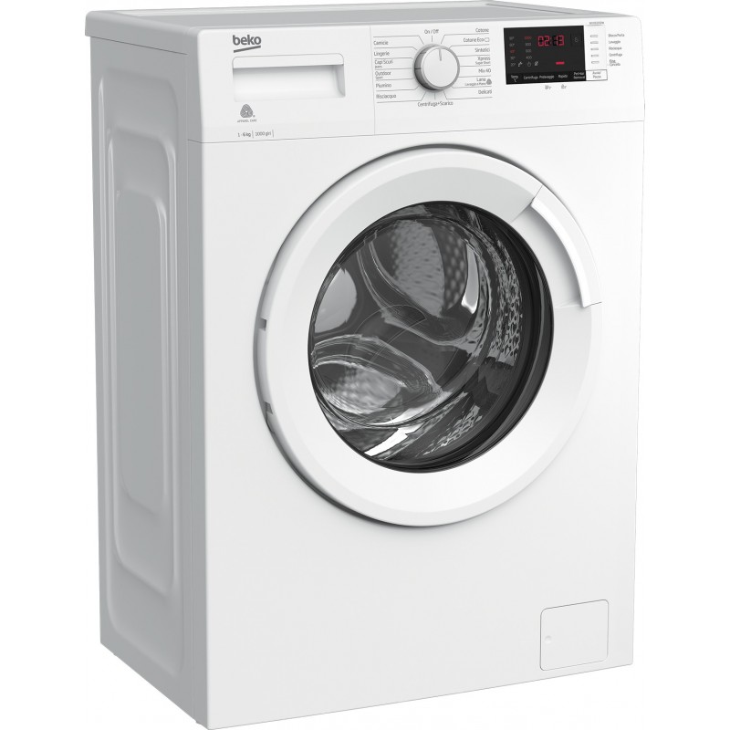 Beko WUX61032W machine à laver Charge avant 6 kg 1000 tr min E Blanc