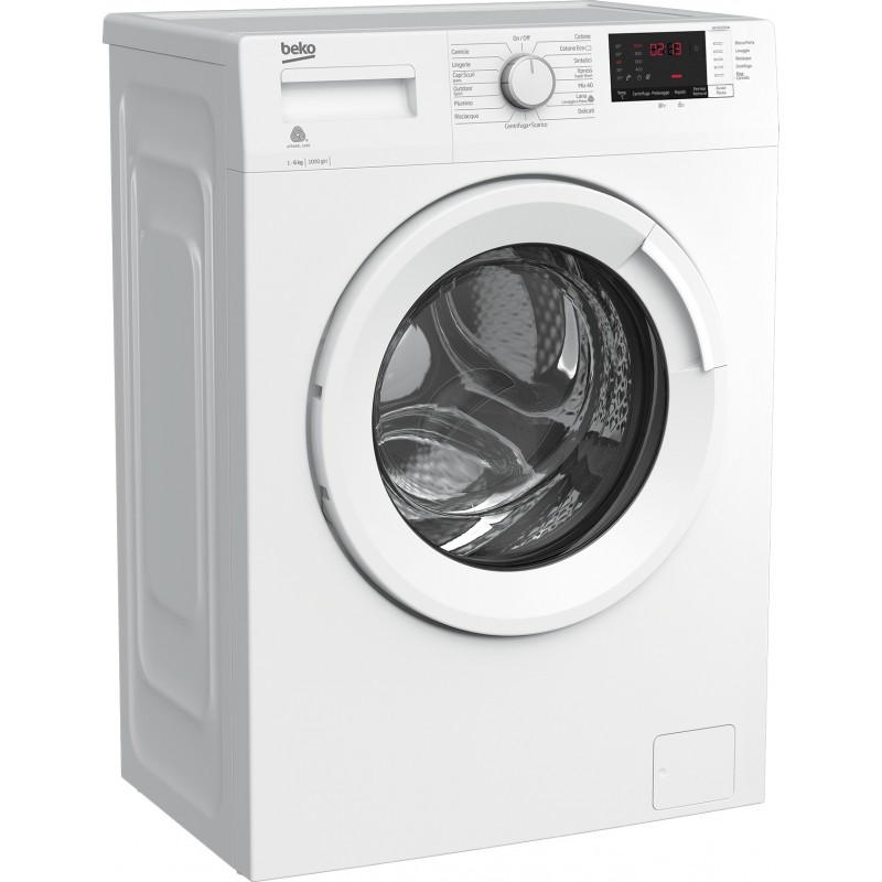 Beko WUX61032W washing machine Front-load 6 kg 1000 RPM E White