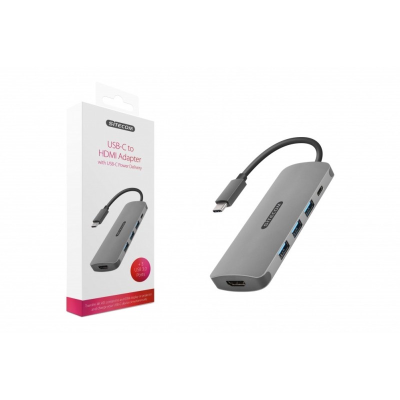 Sitecom CN-380 Adaptador gráfico USB Gris