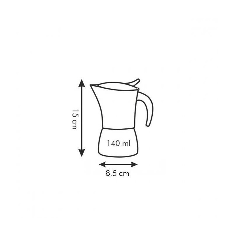 Tescoma Monte Carlo Moka 0,14 L Acciaio inossidabile