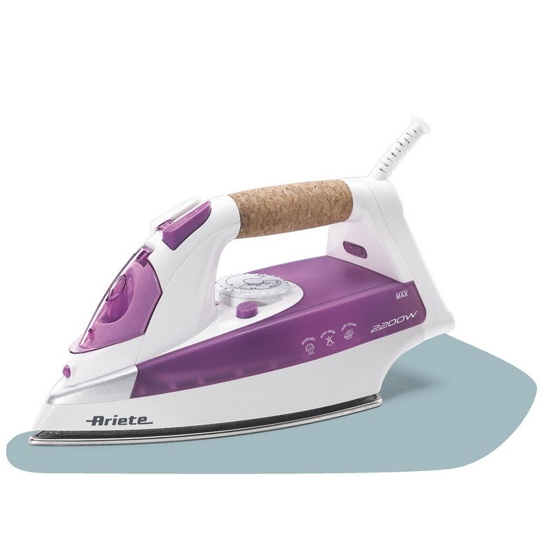 Ariete 6232 Dry & Steam iron Stainless Steel soleplate 2200 W Pink, White
