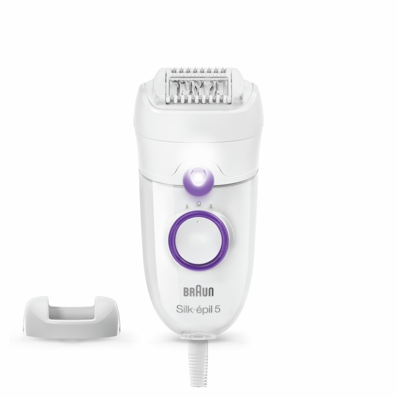 Braun Silk-épil 5 505 Power 28 pinzas Púrpura, Blanco