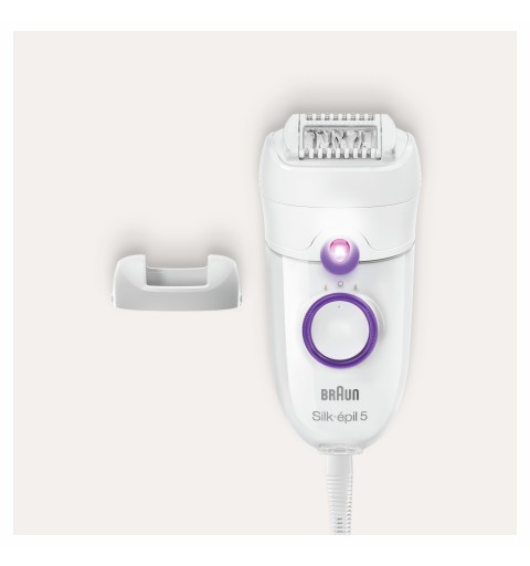 Braun Silk-épil 5 -505 Power Epilatore Donna Per Primi Utilizzi Epilazione Delicata Con Filo Per Un’Alimentazione Senza