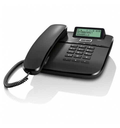 Gigaset DA 611 Analog telephone Caller ID Black