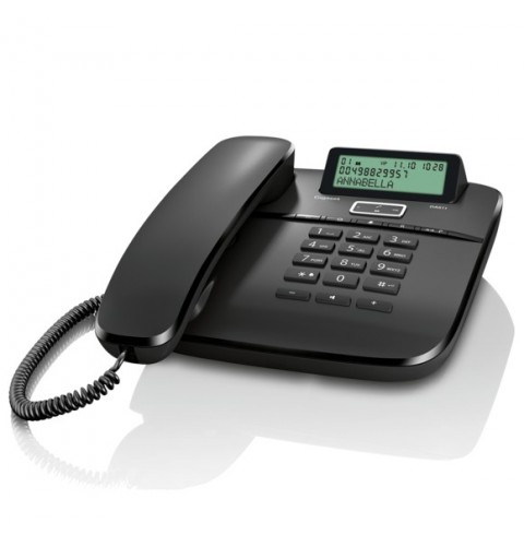 Gigaset DA 611 Analog telephone Caller ID Black