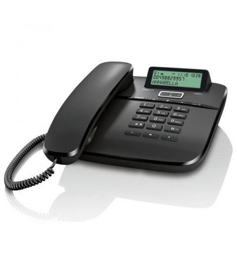 Gigaset DA 611 Téléphone analogique Identification de l'appelant Noir
