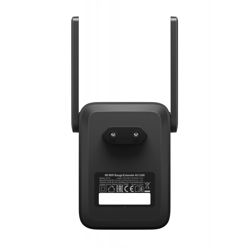 Xiaomi Mi WiFi Range Extender AC1200 Network repeater Black 10, 100 Mbit s