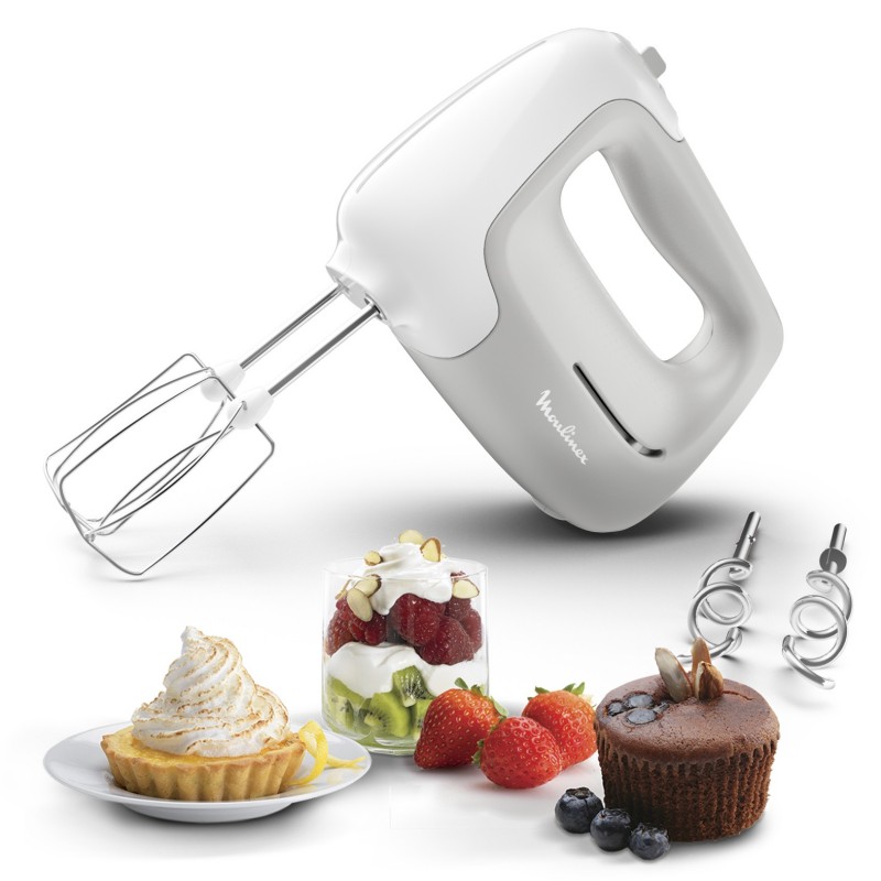 Moulinex HM450 Hand mixer 450 W Grey, White