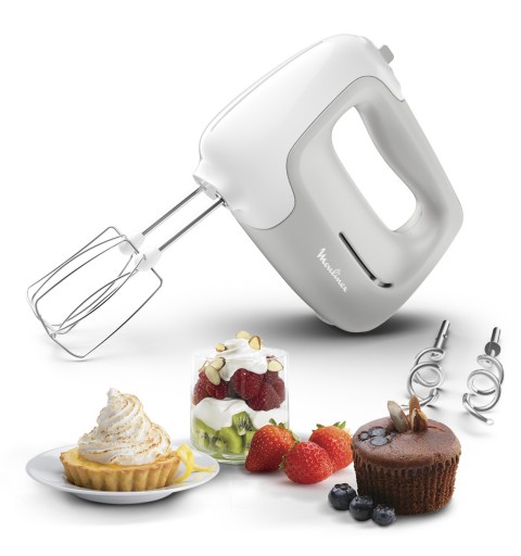 Moulinex HM450 Handmixer 450 W Grau, Weiß