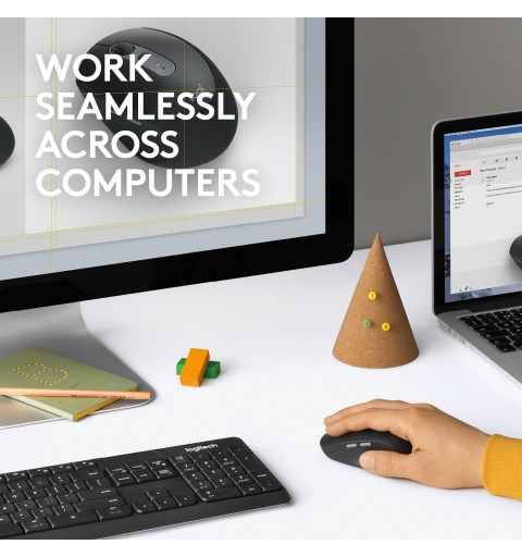 Logitech Wireless Mouse M590 Multi-Device Silent Maus rechts RF kabellos + Bluetooth Optisch 1000 DPI
