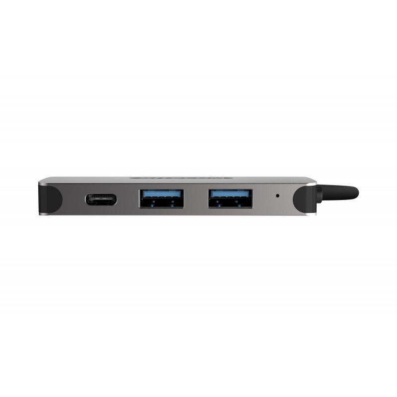 Sitecom CN-384 interface hub USB 3.2 Gen 1 (3.1 Gen 1) Type-C 5000 Mbit s Aluminium, Black