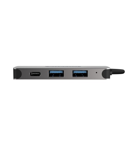 Sitecom CN-384 interface hub USB 3.2 Gen 1 (3.1 Gen 1) Type-C 5000 Mbit s Aluminium, Black