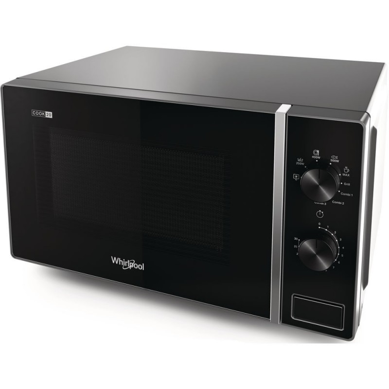 Whirlpool MWP 103 SB Arbeitsplatte Grill-Mikrowelle 20 l 700 W Schwarz, Silber