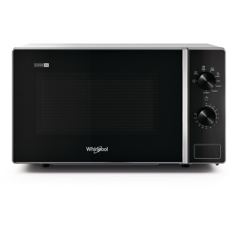 Whirlpool MWP 103 SB Arbeitsplatte Grill-Mikrowelle 20 l 700 W Schwarz, Silber