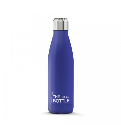 The Steel Bottle Classic Fahrrad, Tägliche Nutzung, Fitness, Wandern, Sport 500 ml Edelstahl Blau