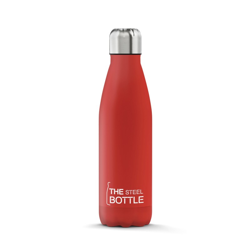 The Steel Bottle Classic Vélo, Utilisation quotidienne, Fitness, Randonnée, Sports 500 ml Acier inoxydable Rouge