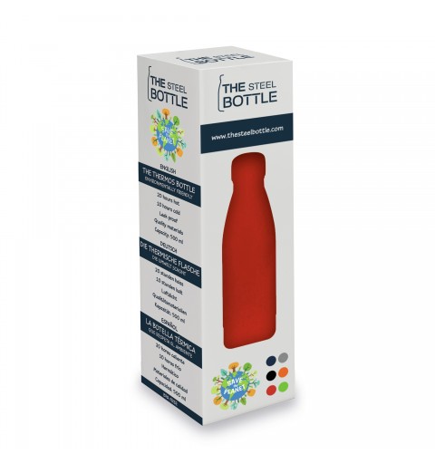 The Steel Bottle Classic Vélo, Utilisation quotidienne, Fitness, Randonnée, Sports 500 ml Acier inoxydable Rouge