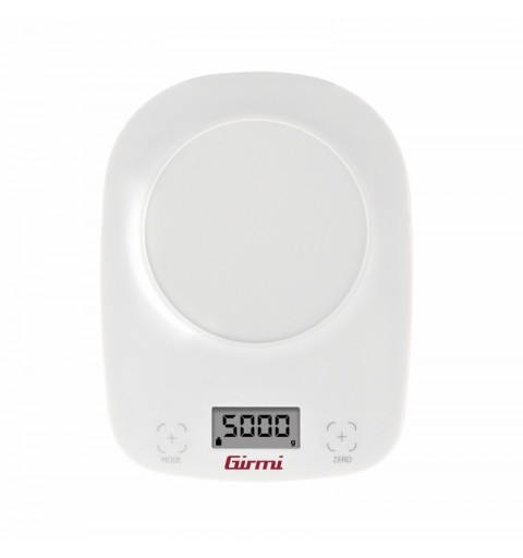 Girmi PS01 Bianco Superficie piana Rotondo Bilancia da cucina elettronica