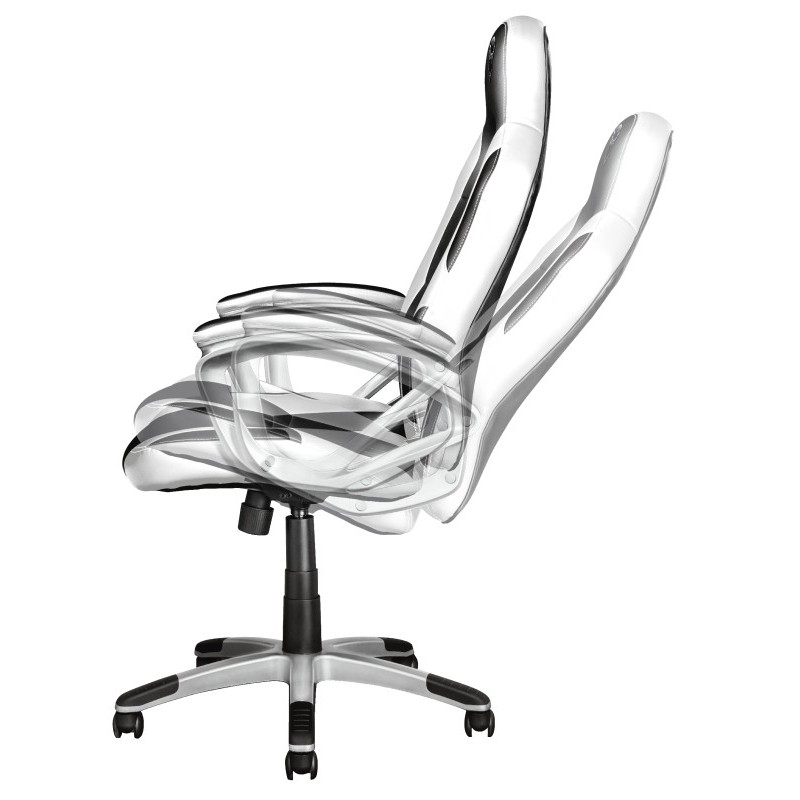 Trust GXT 705W PC gaming chair Black, White