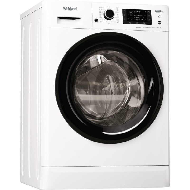 Whirlpool FWDD 1071682 WBV EU N Waschtrockner Freistehend Frontlader Weiß E