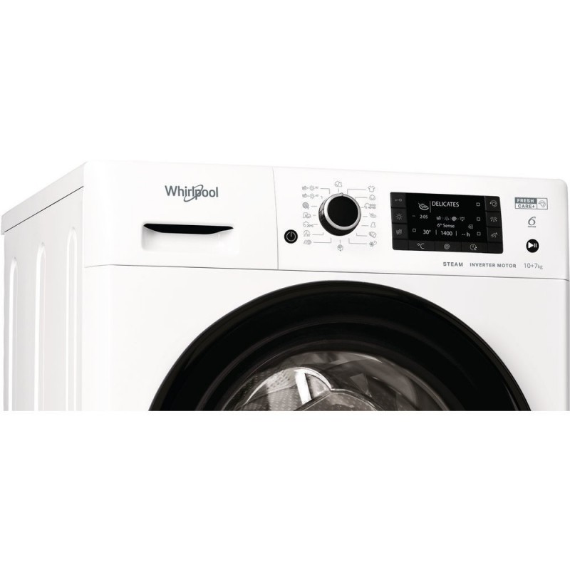 Whirlpool FWDD 1071682 WBV EU N lavasciuga Libera installazione Caricamento frontale Bianco E