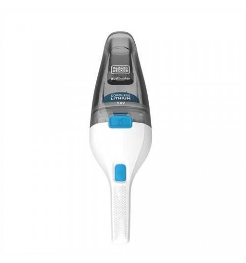 Black & Decker NVC115JL aspiradora de mano Gris, Blanco Sin bolsa