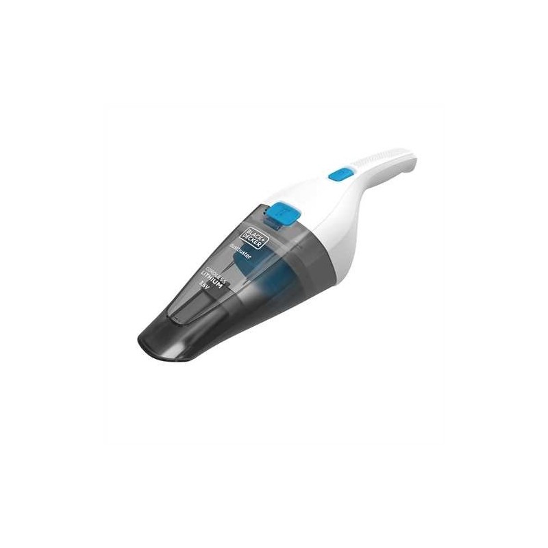 Black & Decker NVC115JL aspirapolvere senza filo Grigio, Bianco Senza sacchetto