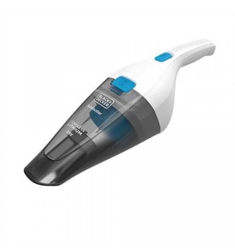 Black & Decker NVC115JL aspiradora de mano Gris, Blanco Sin bolsa