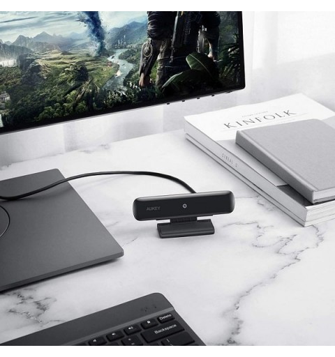 AUKEY PC-W1 cámara web 2 MP USB Negro