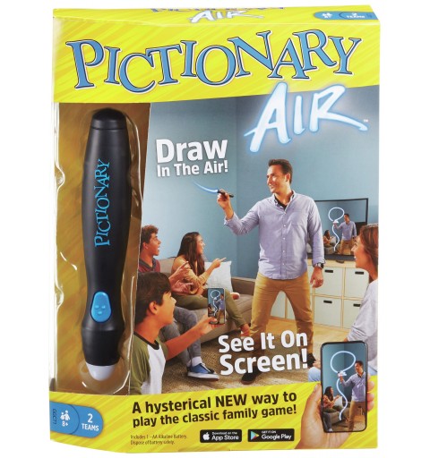 Mattel Games Pictionary Air Adultos y niños Juego de mesa familiar