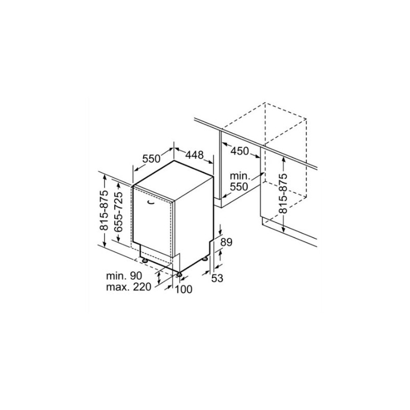 Bosch Serie 4 SPV4EMX21E lave-vaisselle Entièrement intégré 10 couverts D