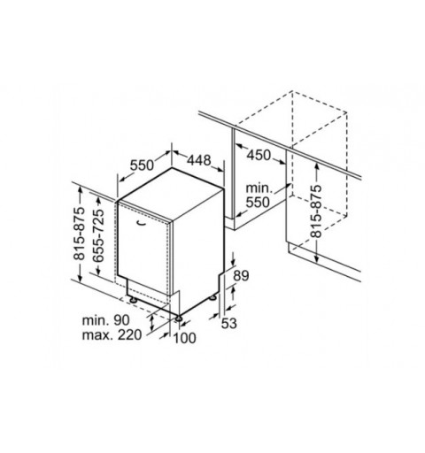 Bosch Serie 4 SPV4EMX21E lave-vaisselle Entièrement intégré 10 couverts D