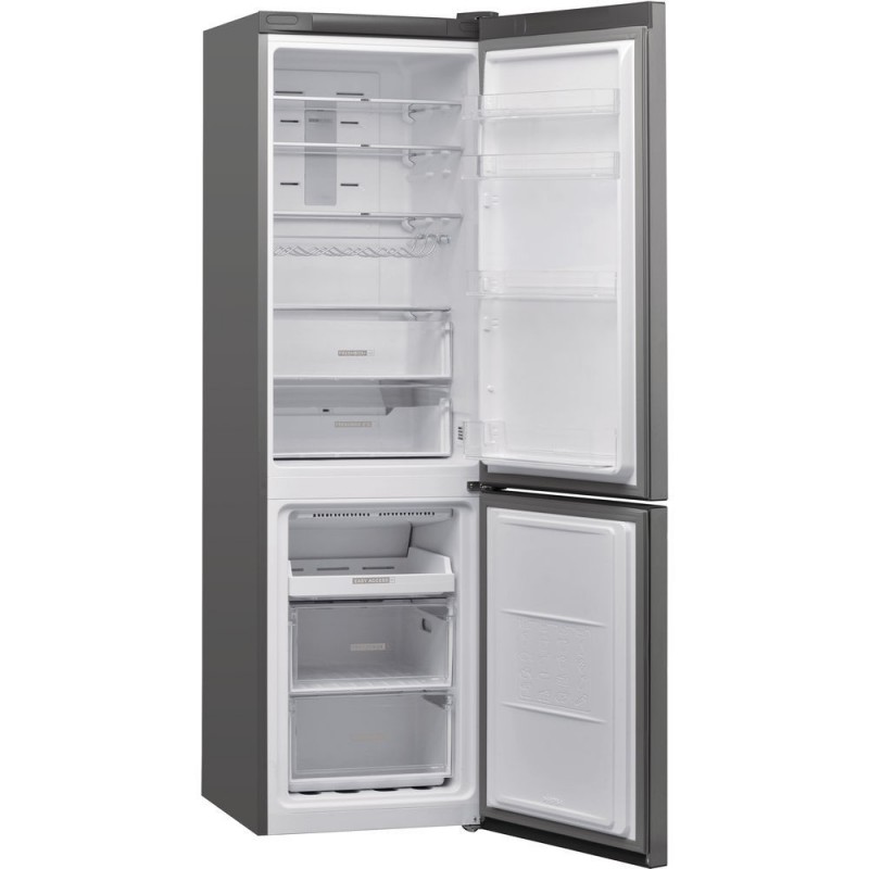 Whirlpool W7 931T OX fridge-freezer Freestanding 368 L D Stainless steel