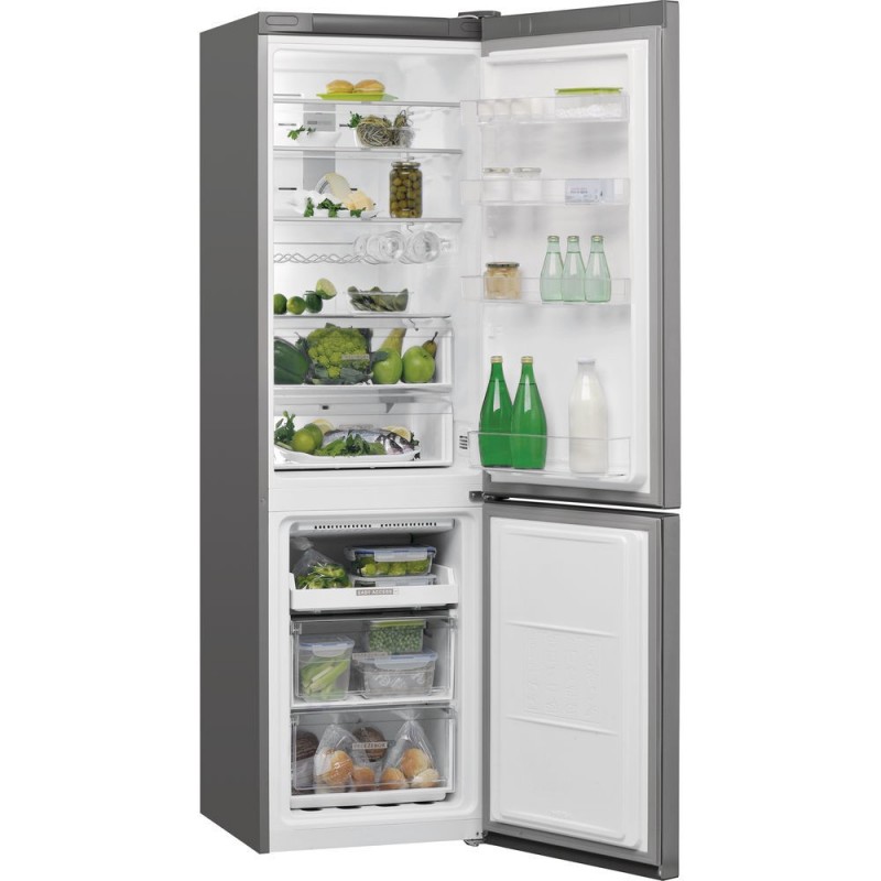 Whirlpool W7 931T OX fridge-freezer Freestanding 368 L D Stainless steel