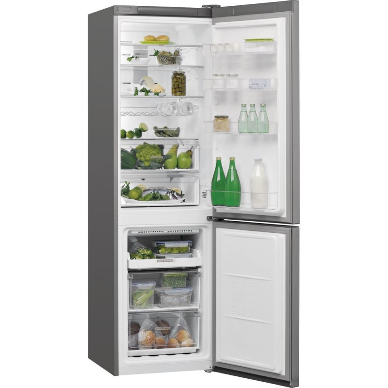 Whirlpool W7 931T OX frigorifero con congelatore Libera installazione 368 L D Acciaio inossidabile