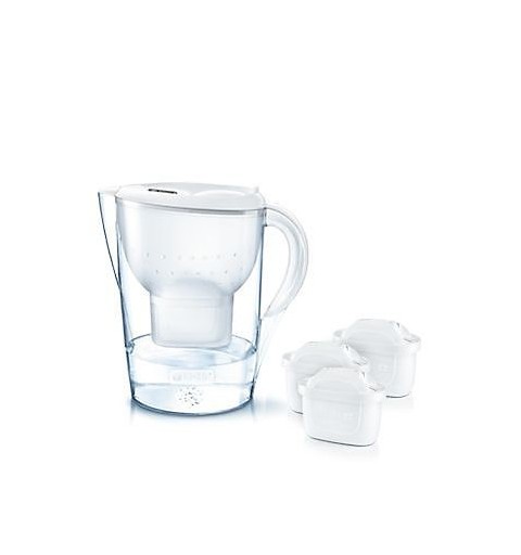 Brita 1024045 Filtraggio acqua Caraffa filtrante 2,4 L Trasparente, Bianco