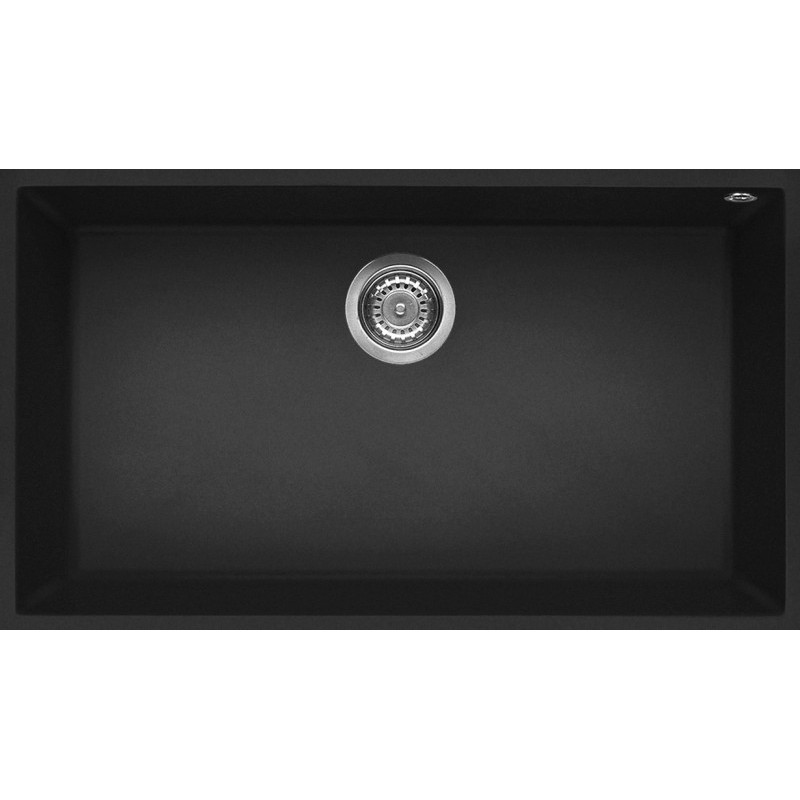 Elleci Quadra 130 G40 Lavabo sobre-encimera Rectangular Granito