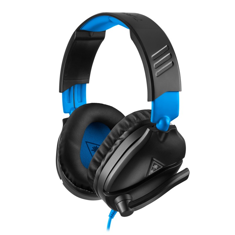 Turtle Beach Recon 70p Gaming Headset for PS5, PS4, Xbox, Switch PC - Black & Blue
