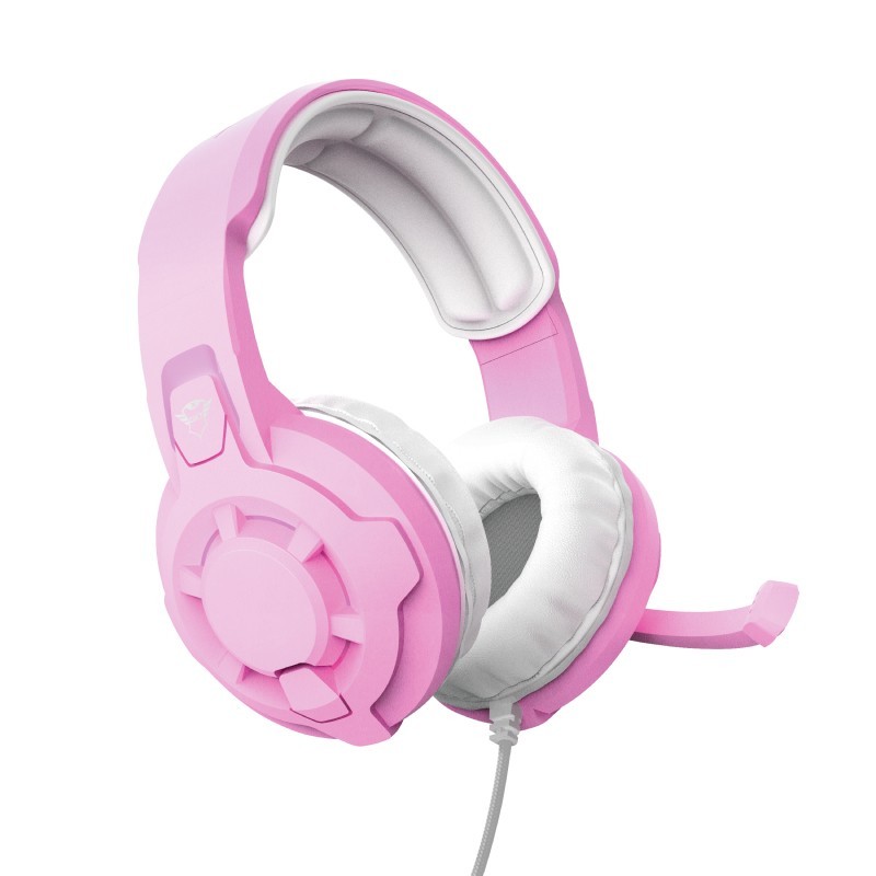 Trust GXT 411P Radius Headset Wired Head-band Pink, White