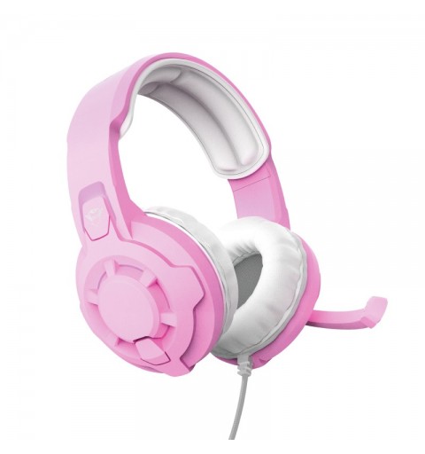 Trust GXT 411P Radius Headset Wired Head-band Pink, White