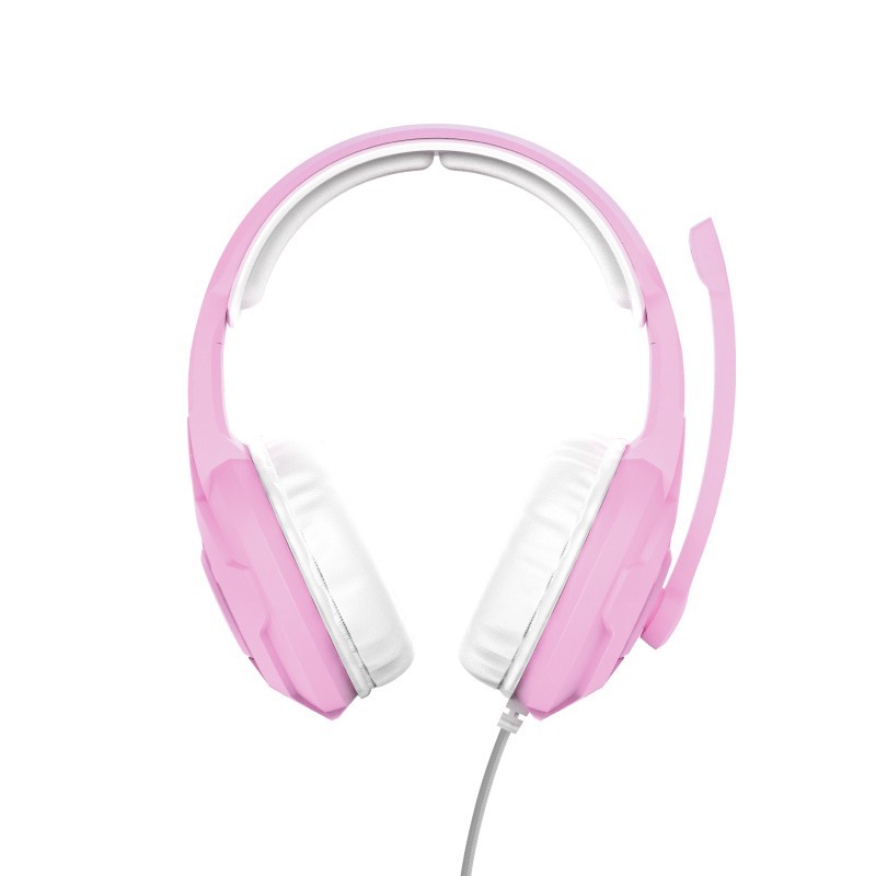 Trust GXT 411P Radius Auricolare Cablato A Padiglione Rosa, Bianco