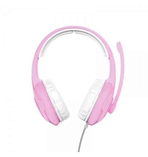 Trust GXT 411P Radius Headset Wired Head-band Pink, White